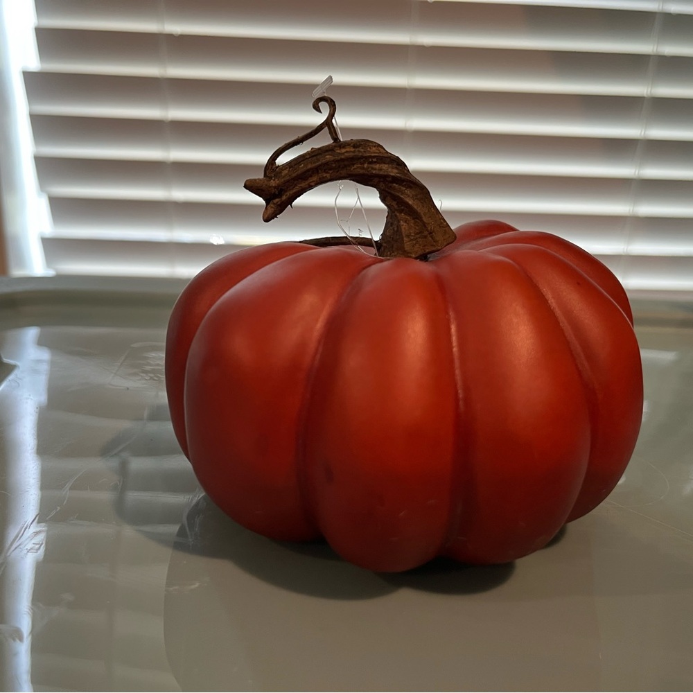 Decorative Red Pumpkin